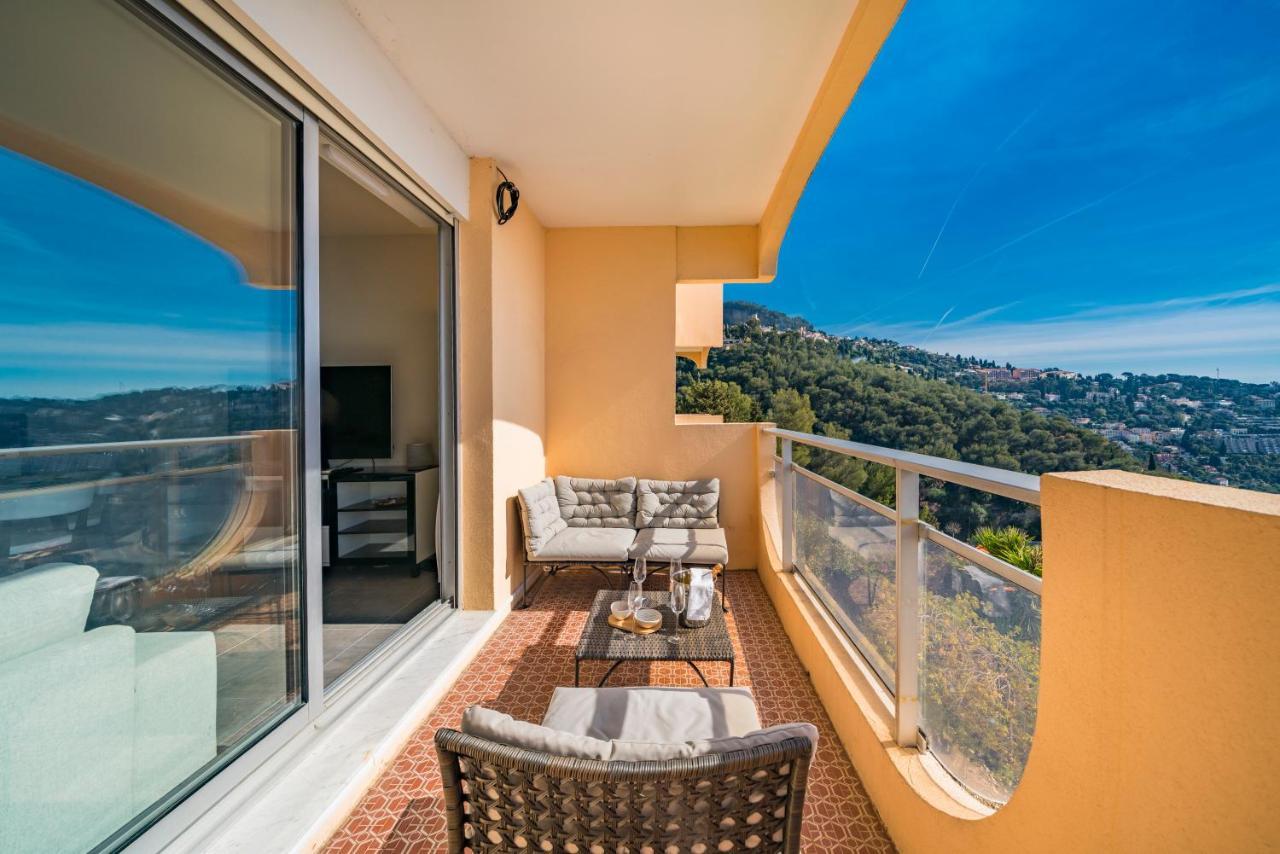 Baie Roquebrune, Balcon Vue Mer, Parking Gratuit - Ao Luaran gambar