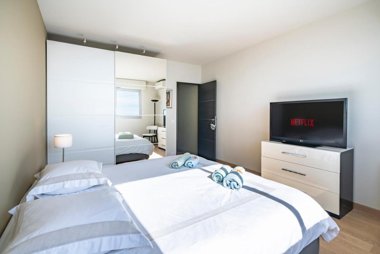 Baie Roquebrune, Balcon Vue Mer, Parking Gratuit - Ao Luaran gambar