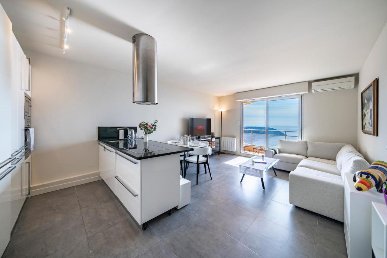Baie Roquebrune, Balcon Vue Mer, Parking Gratuit - Ao Luaran gambar