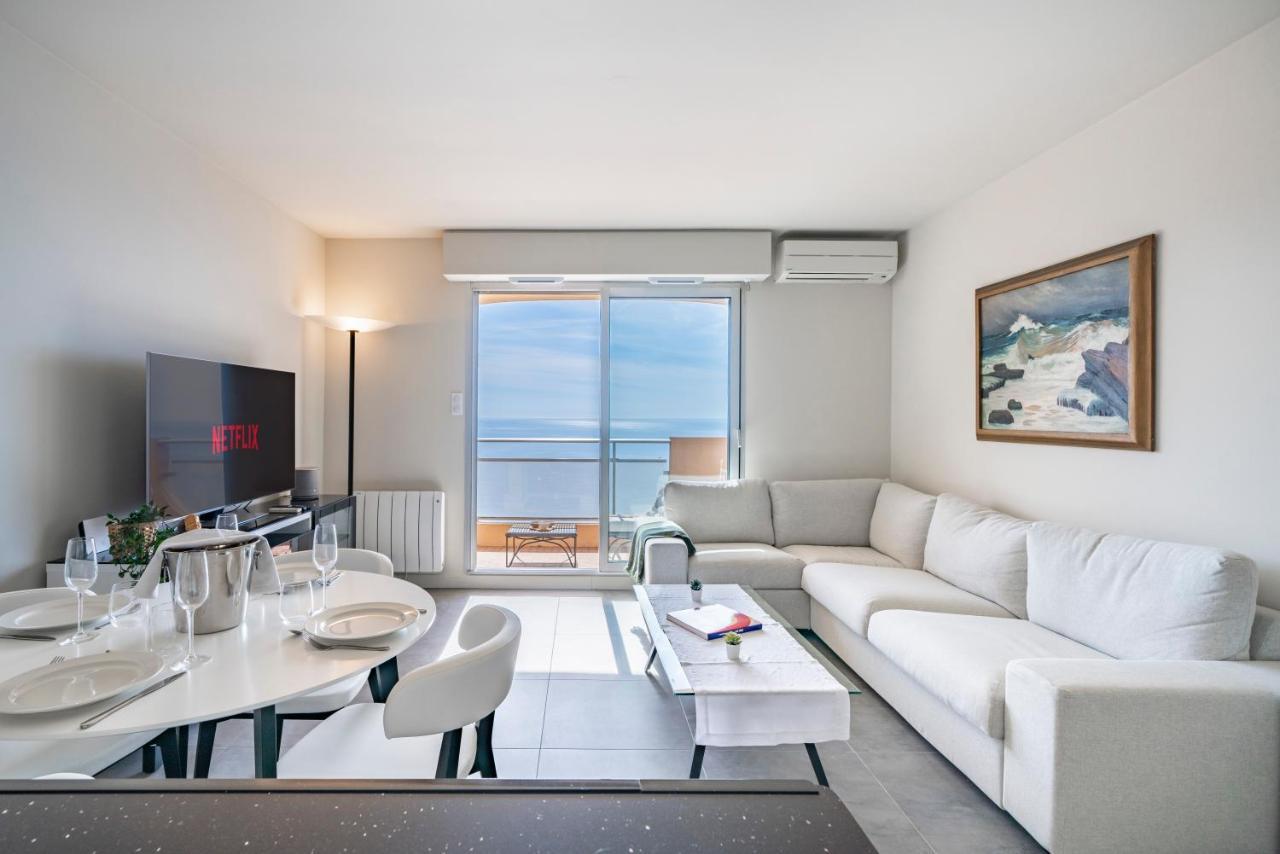 Baie Roquebrune, Balcon Vue Mer, Parking Gratuit - Ao Luaran gambar