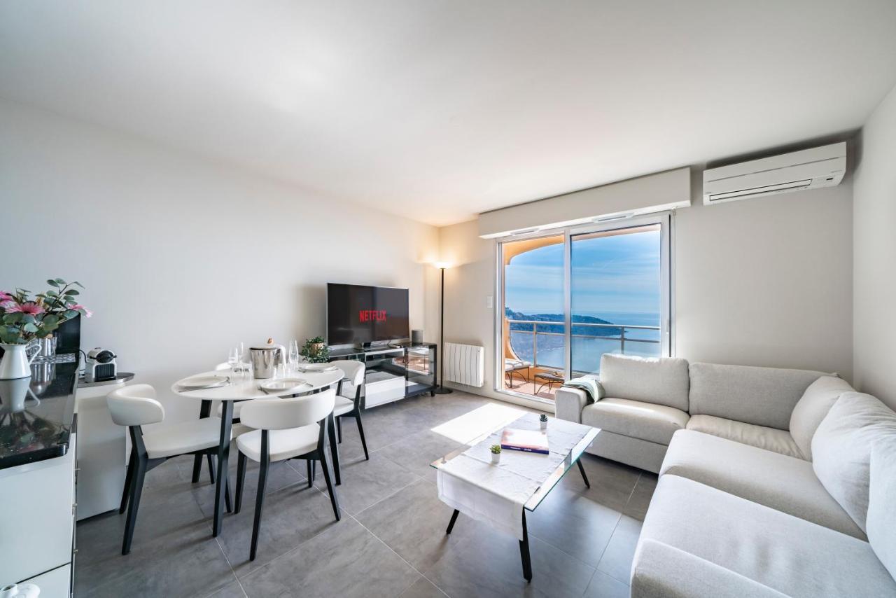 Baie Roquebrune, Balcon Vue Mer, Parking Gratuit - Ao Luaran gambar